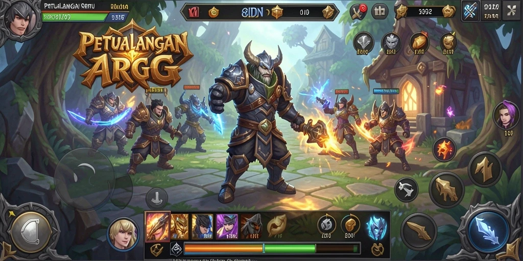 Tampilan gameplay mendebarkan dari 68IDN dengan pertempuran epik.