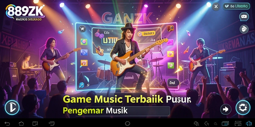 Tangkapan layar gameplay 889ZK yang seru dan penuh musik.