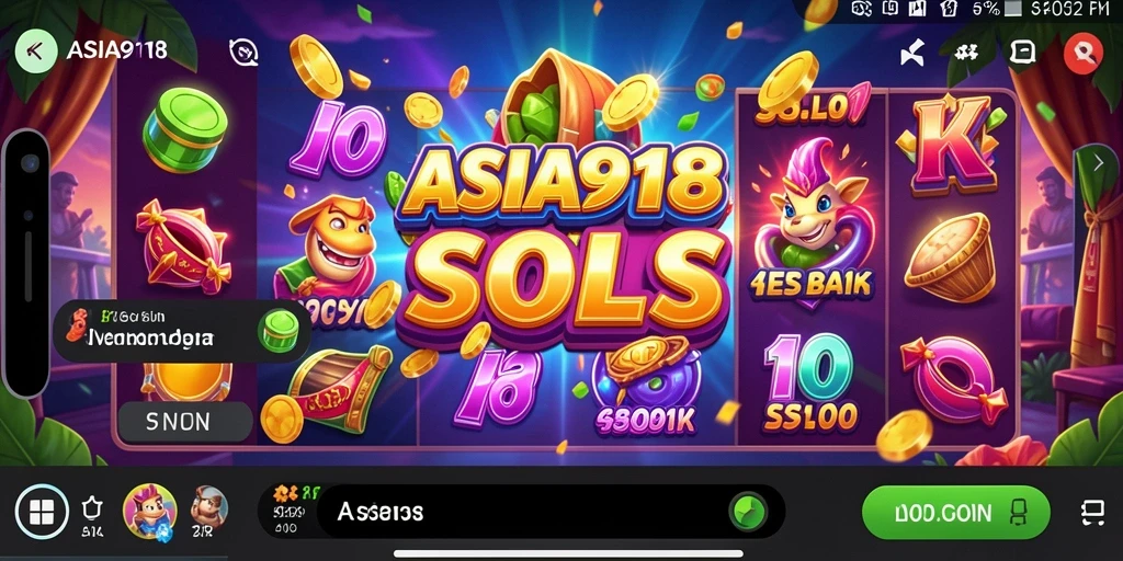 Screenshot gameplay ASIA918 menampilkan mesin slot yang menarik