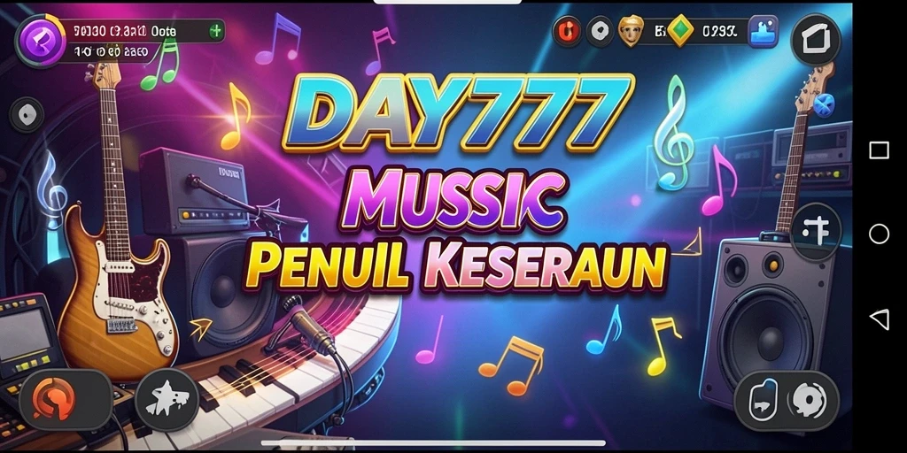 Screenshot menunjukkan gameplay seru dan interaktif dari DAY777.
