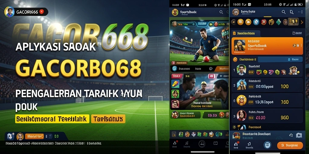 Tampilan gameplay interaktif dari aplikasi sportsbook GACOR668.