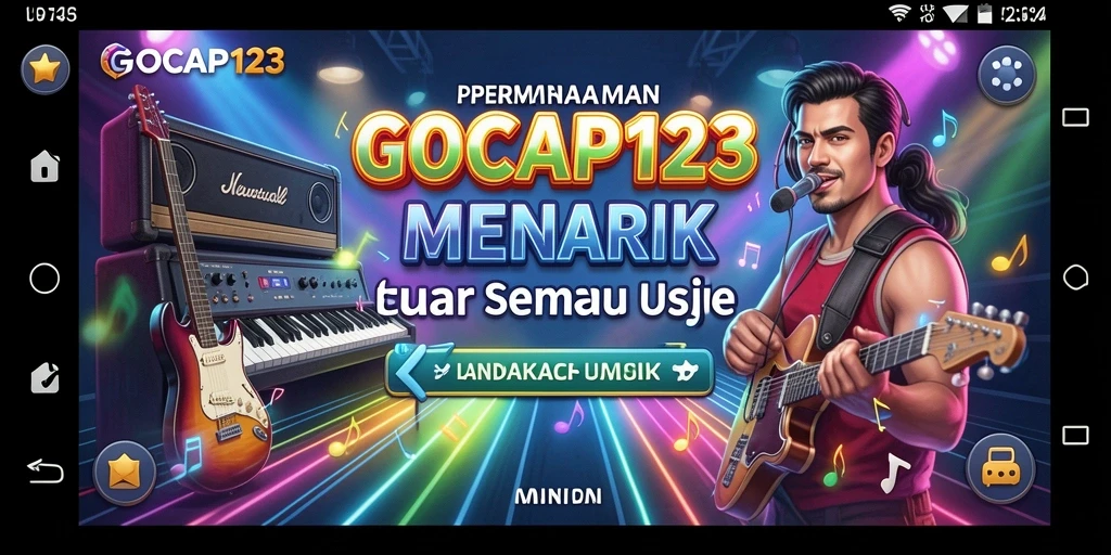 Screenshot gameplay GOCAP123 menampilkan keseruan bermain musik.