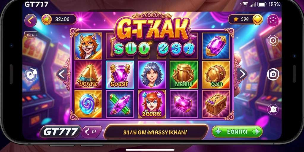 Gameplay menarik GT777 dengan desain slot yang mencolok.