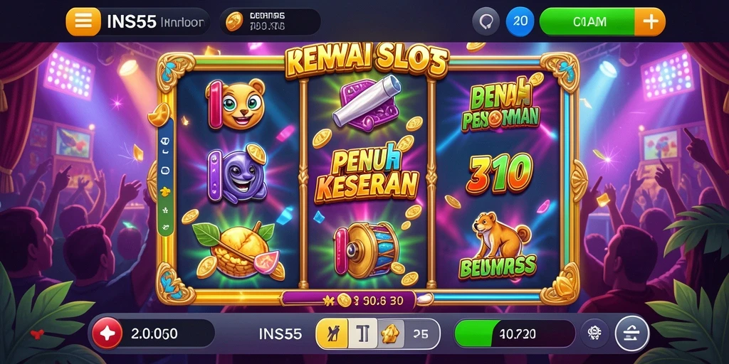Tampilan gameplay INS55 dengan tema slot yang menarik.