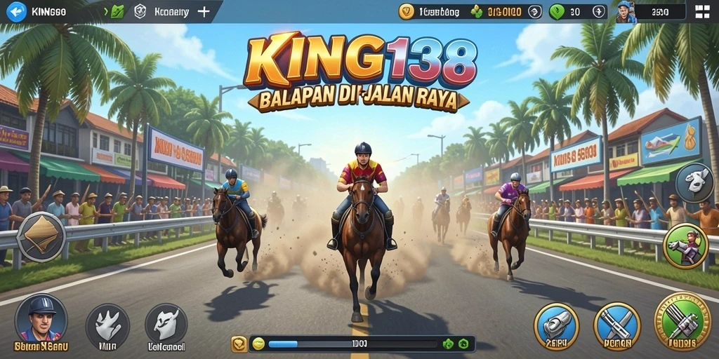 Gameplay Racing KING138 yang menegangkan dan mendebarkan.