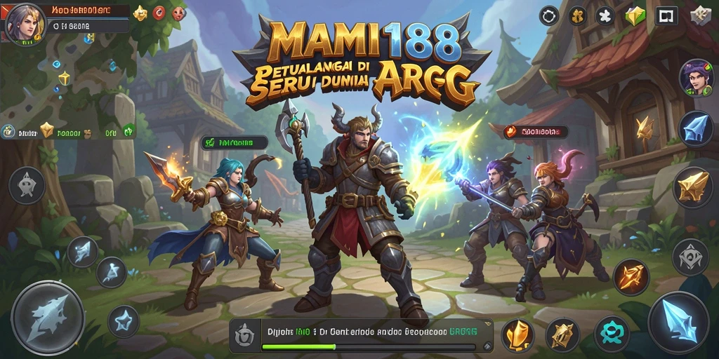 Screenshot MAMI188 menampilkan aksi seru dalam pertarungan ARPG.