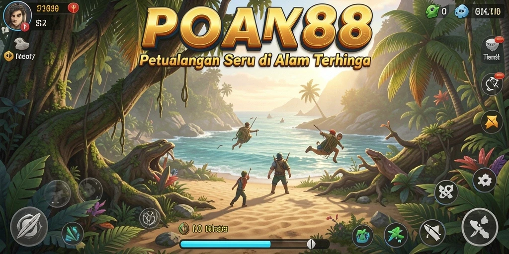 Tampilan gameplay <strong>POA88</strong> yang penuh aksi dan petualangan.